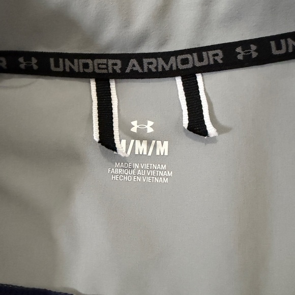 Under Armour Navy and Gray Quarter-Zip Shirt - Picture 6 of 10
